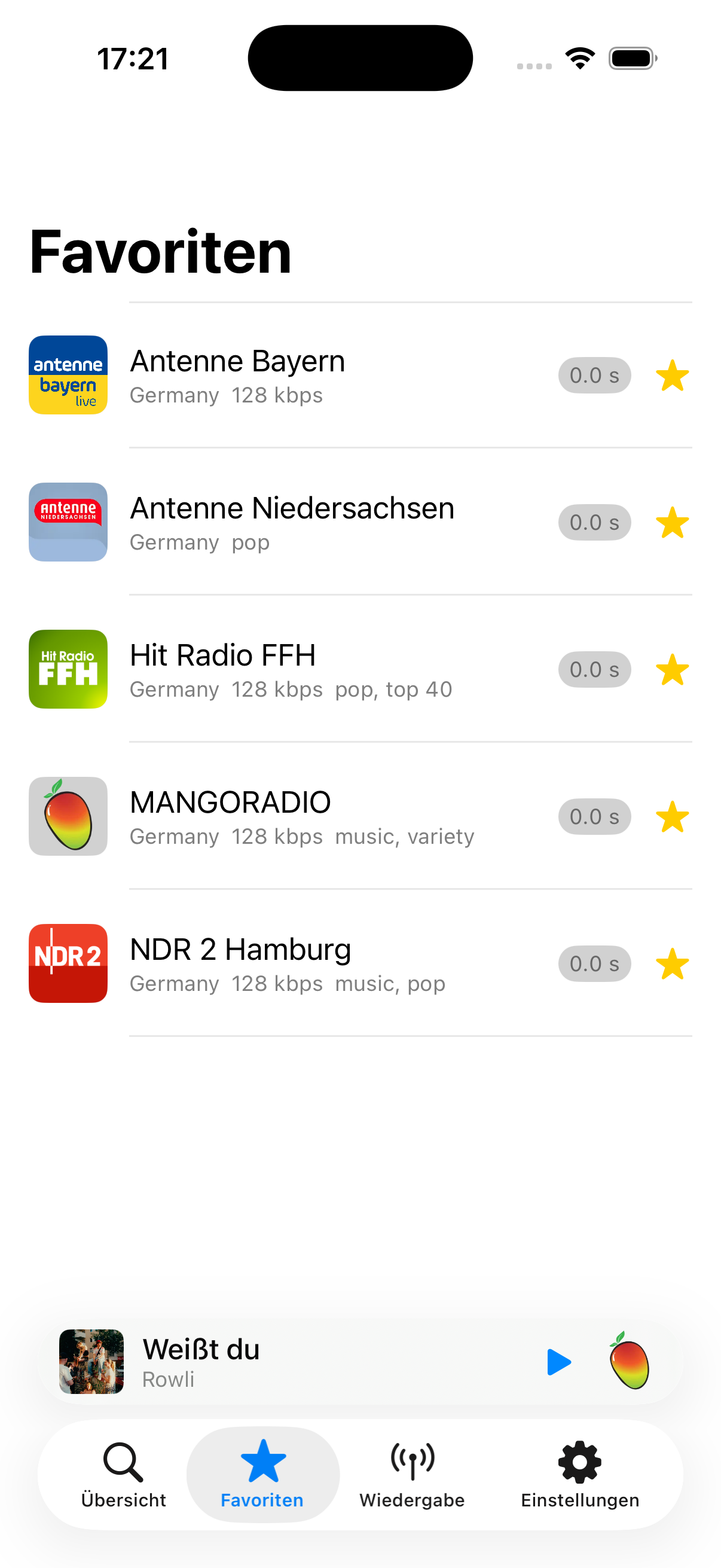 Antenna Favoriten