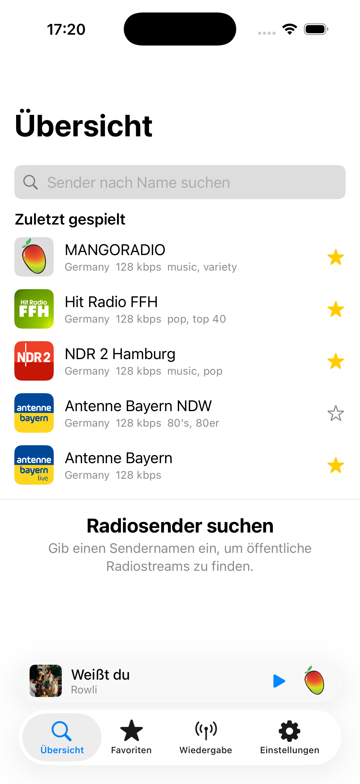 Antenna Übersicht